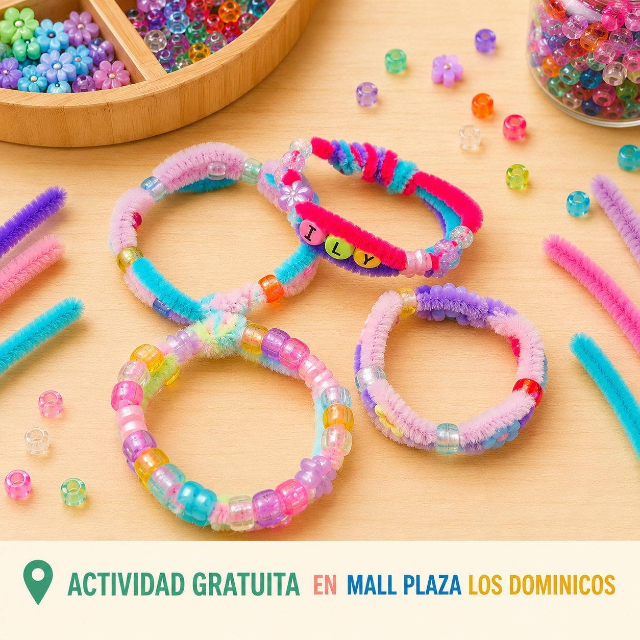 Taller Gratuito Pulseras de la Amistad | Mall Plaza Los Dominicos