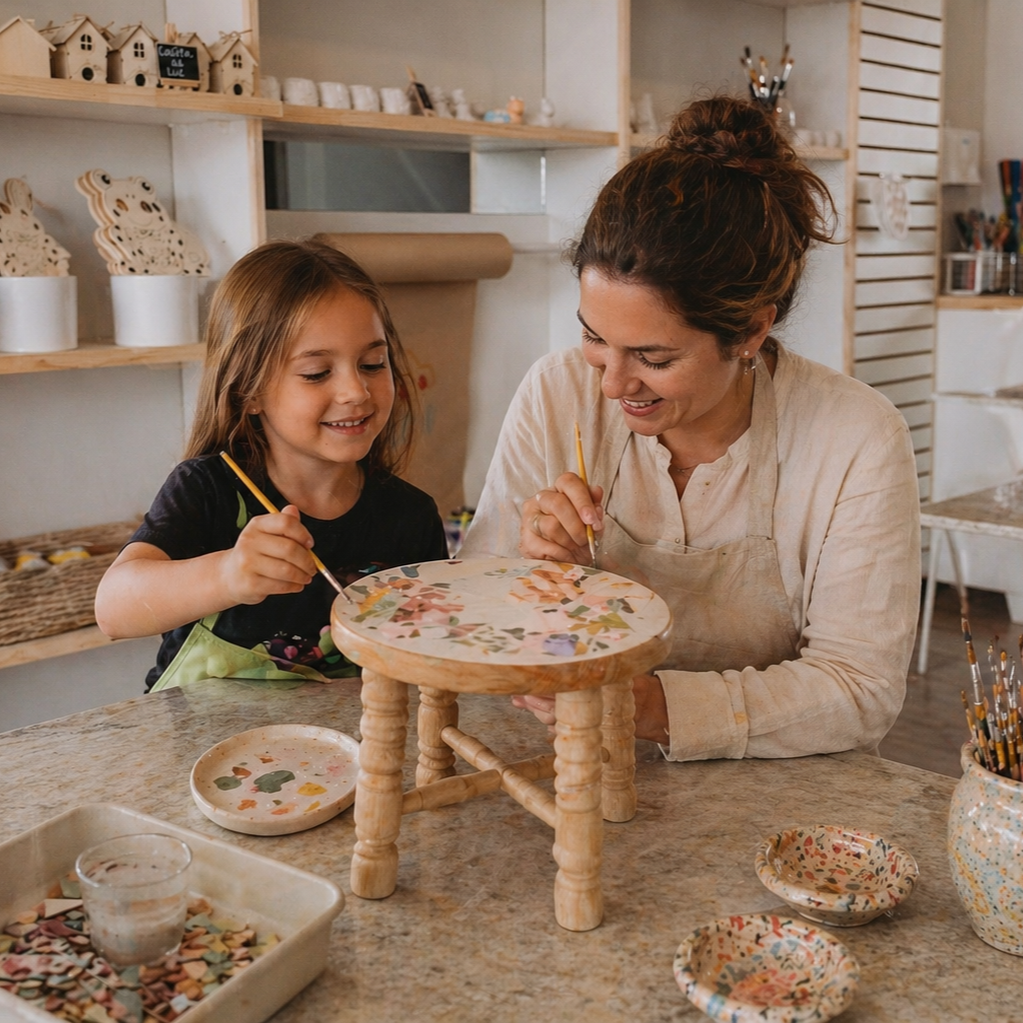 Taller Madre e Hijo/a: Decora un Piso de Madera